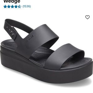 Crocs Brooklyn Wedge size 10
